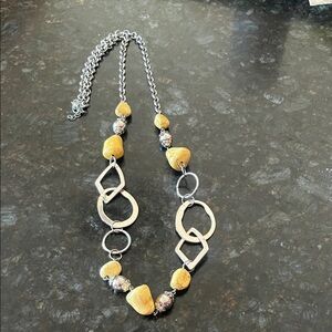 Elegant Silver and Gold Necklace